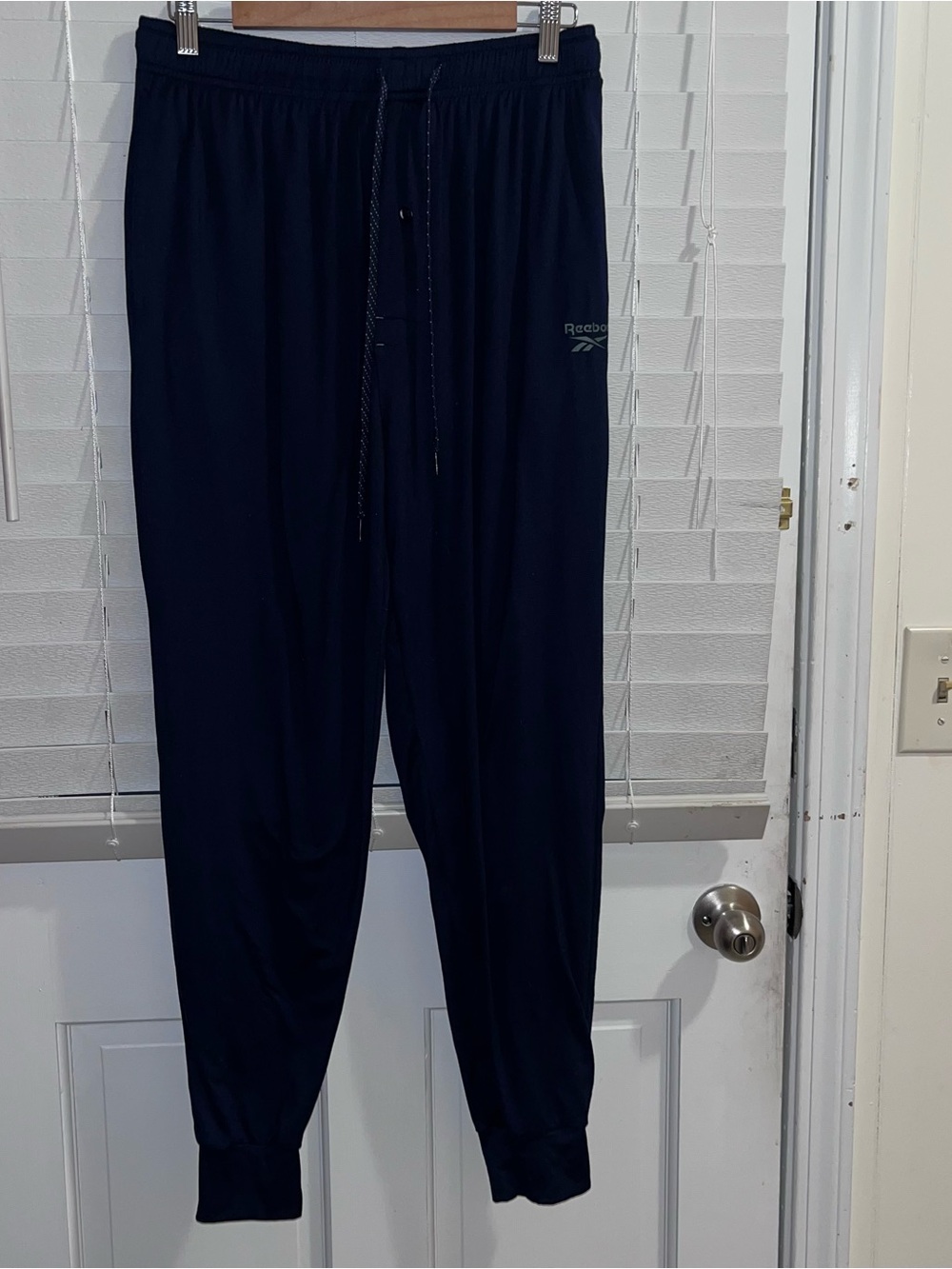 Reebok Men's Dark Navy Athletic Jogger Pants-sleepwear-b99/6-9-26